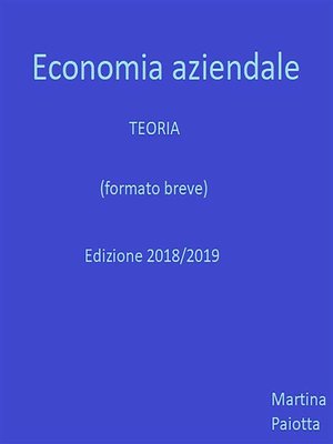 cover image of Economia Aziendale--Teoria (formato breve)